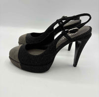 Chanel Black and Grey Size 38 Shoes
