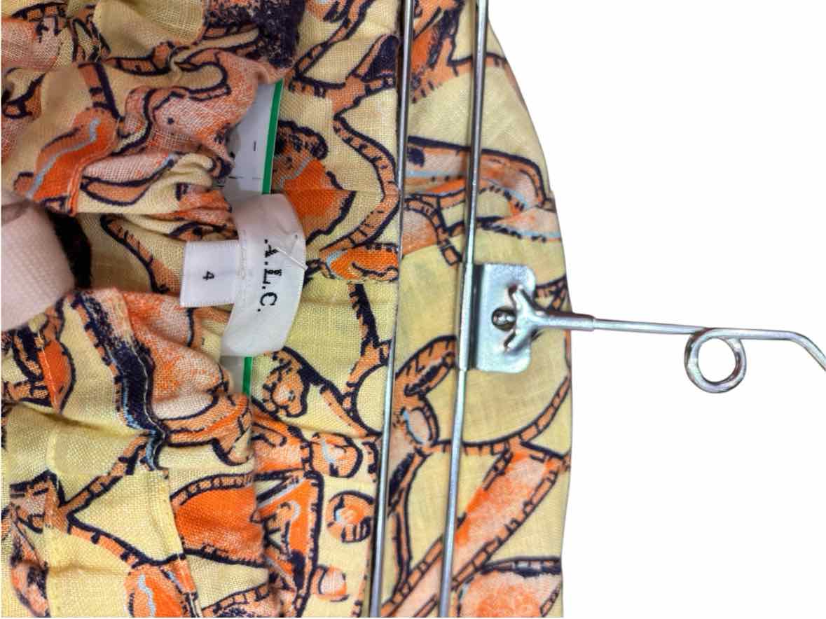 A.L.C. Yellow Multi Size 4 Shorts
