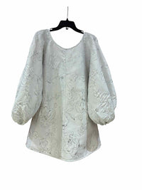 Arianne Elmy White and Silver Size S Dress