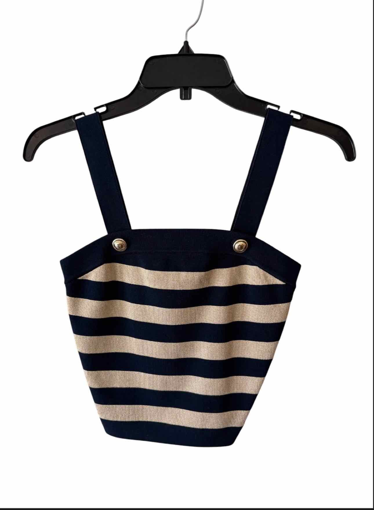 Michael Michael Kors Navy and Gold Size XS Shirt