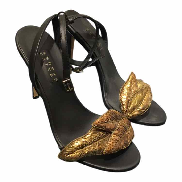 Serena Uziyel Black and Gold Size 36 Shoes