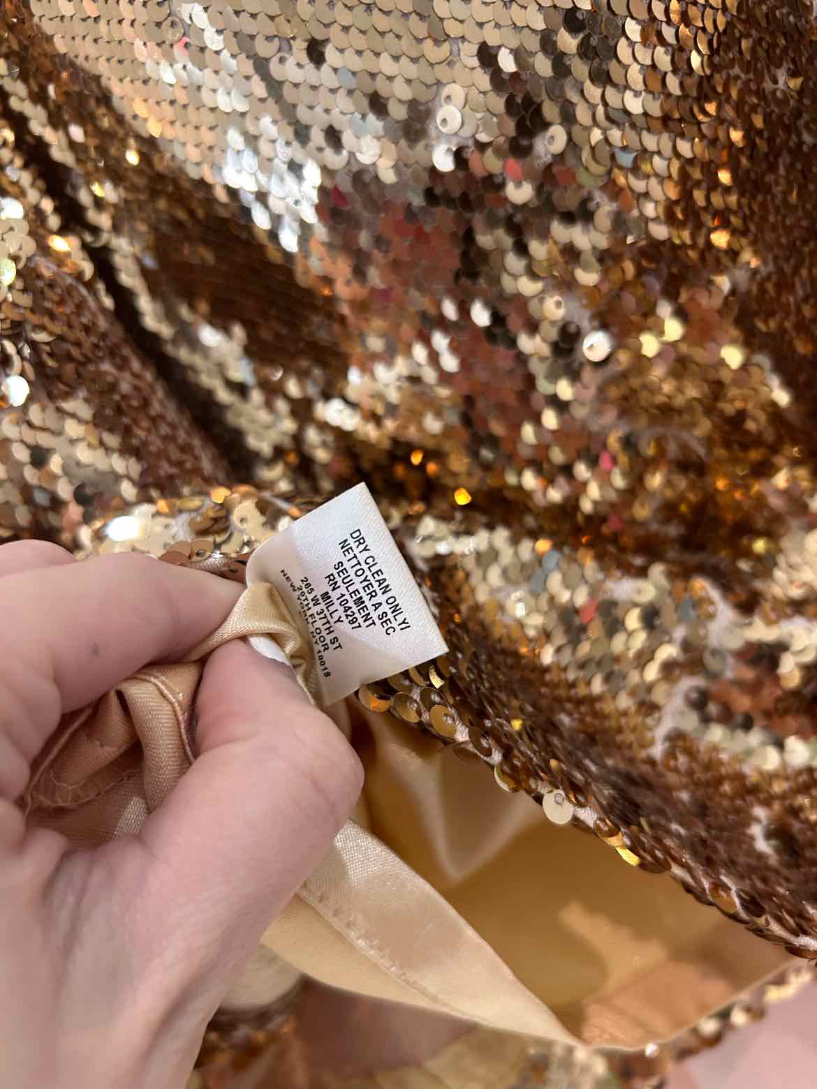 Milly Gold Size 4 Skirt