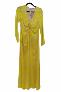 Alexis Yellow and Beige Size XS Dress