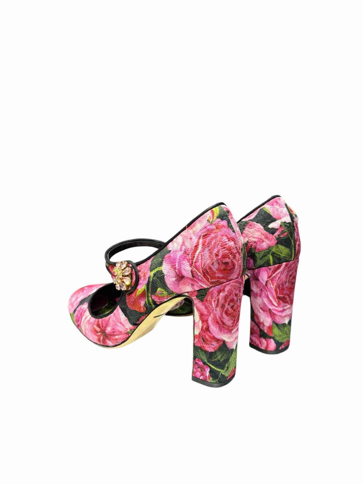 Dolce and Gabana Black and Pink Size 39 1/2 Shoes