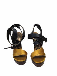 Lanvin Yellow Brown & Black Size 37 1/2 Shoes