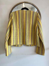 Free People Yellow Multi Size XS Blazer