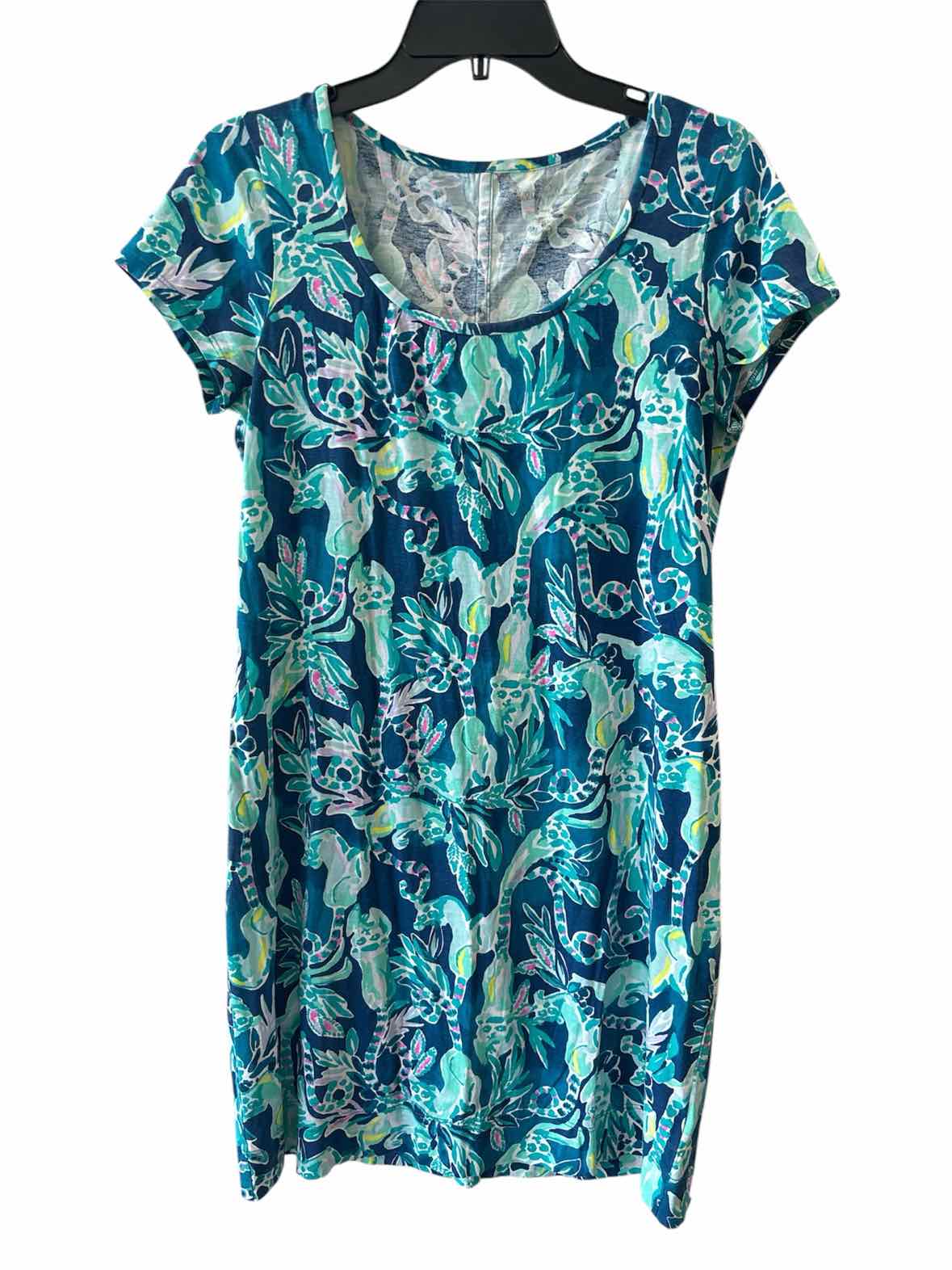 Lilly Pulitzer Dark Teal Multi Size M Dress