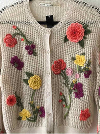 alice + olivia tan multi Size S Cardigan