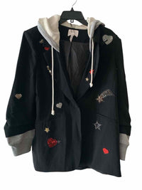 cinq a sept Black Multi Size 16 Blazer