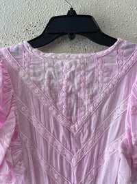 Love Shack Fancy Pink and White Size XS Dress
