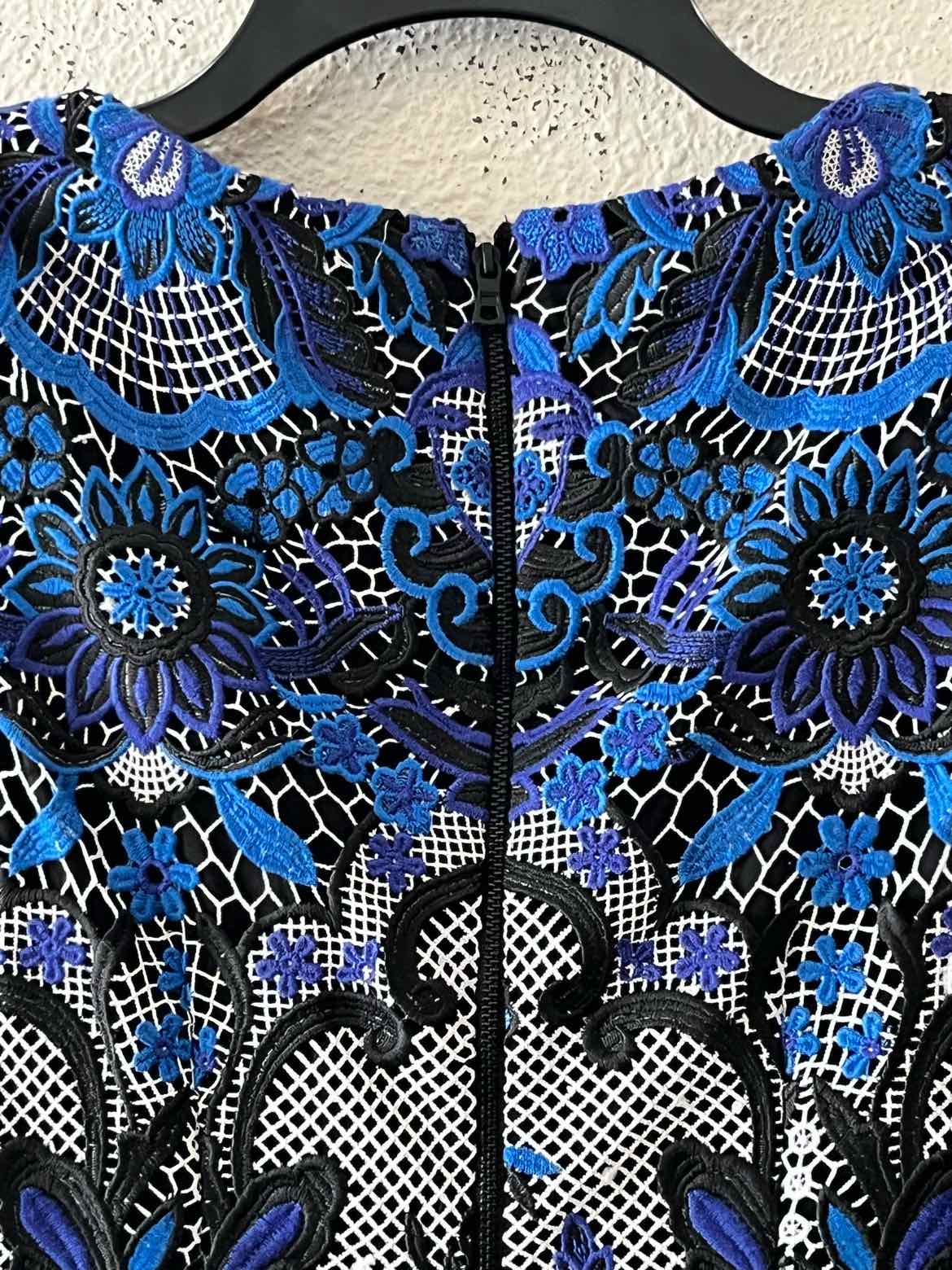 alice + olivia Black Multi Size 0 Dress