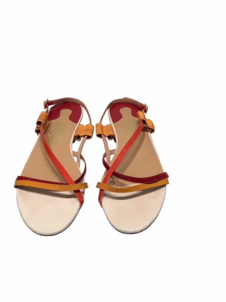 Salvatore Ferragamo Red and Orange Size 7 1/2 Shoes