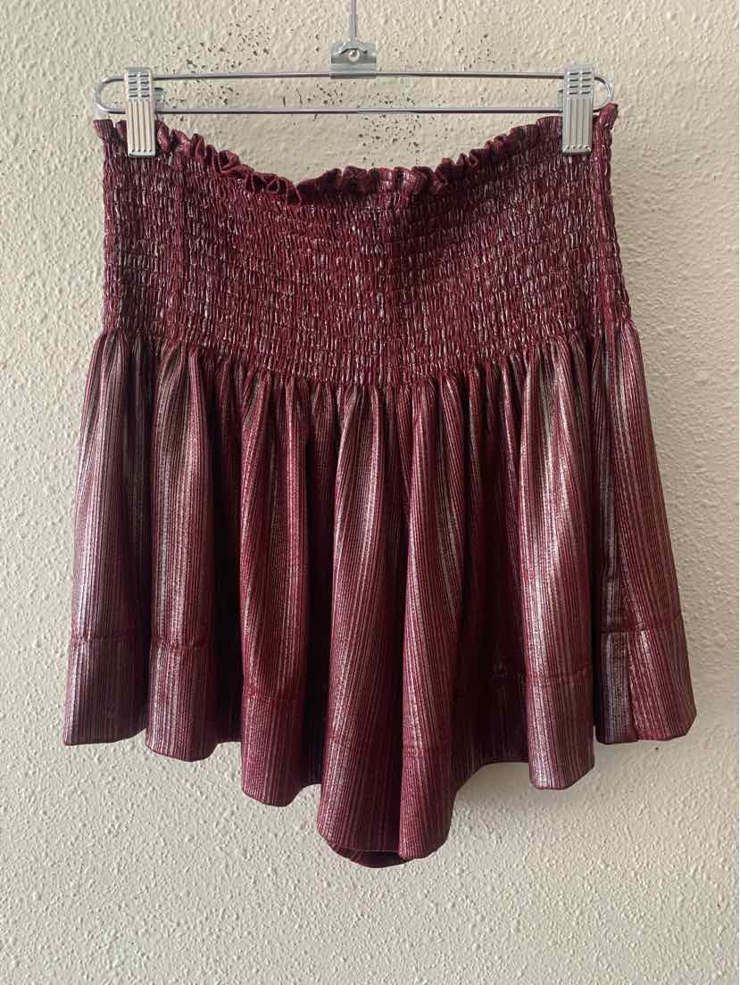 Queen of Sparkles Burgundy Size M Shorts