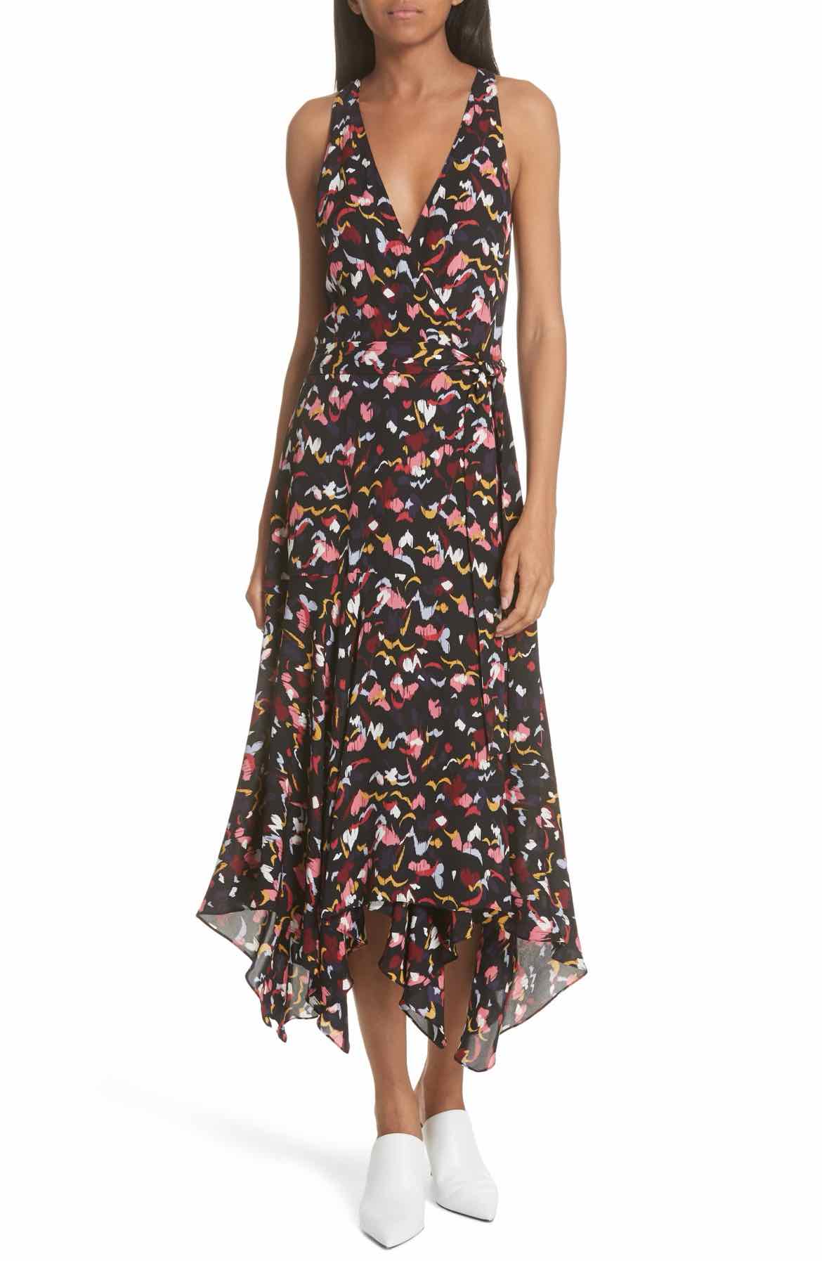 ALC Atlast Classics Black & Multi Size 4 Dress
