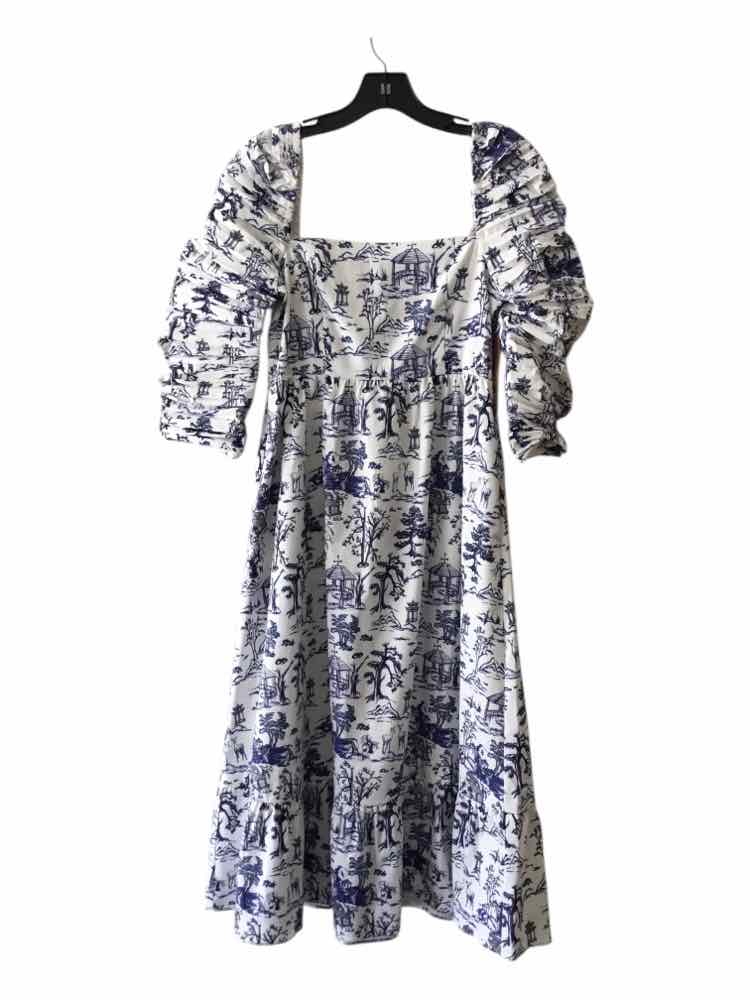 opt dress O.P.T Maxi length o.p.t Blue and White Size