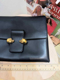 Alexander McQueen Black and Gold Handbag