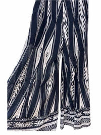 Gracia Navy and White Size L Pants