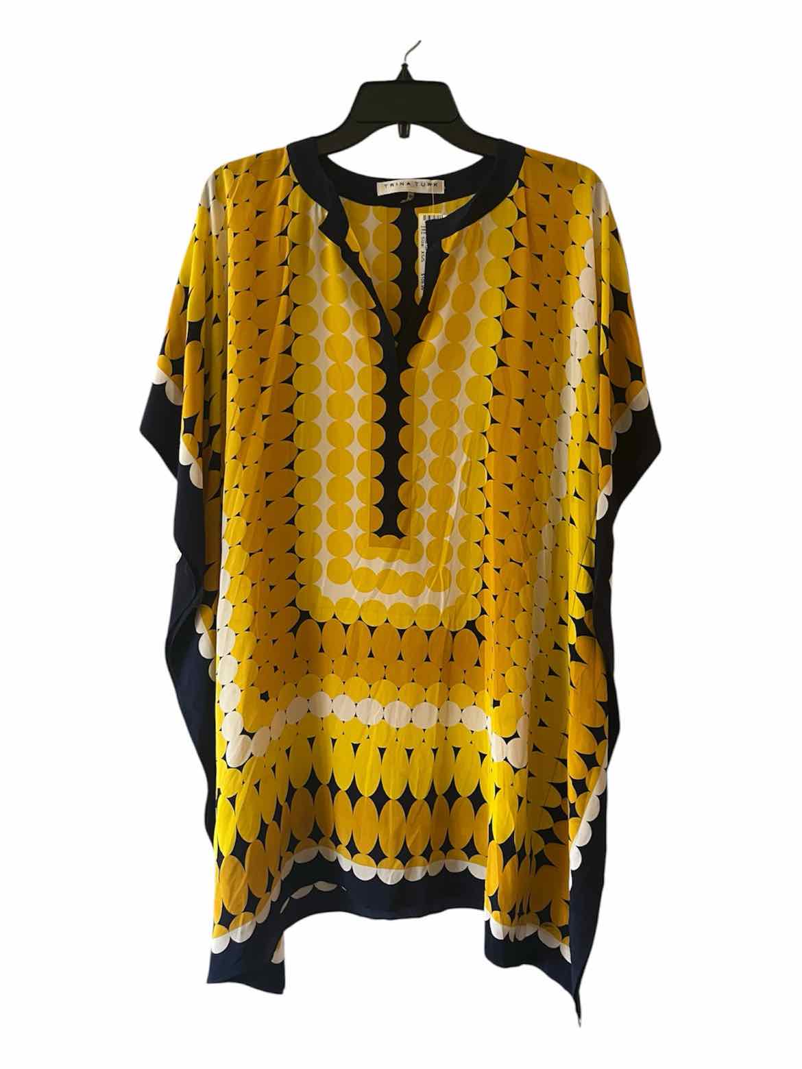 Trina Turk yellow and navy Size XS/S Dress