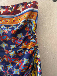 Lavender Brown Blue Multi Size M Romper