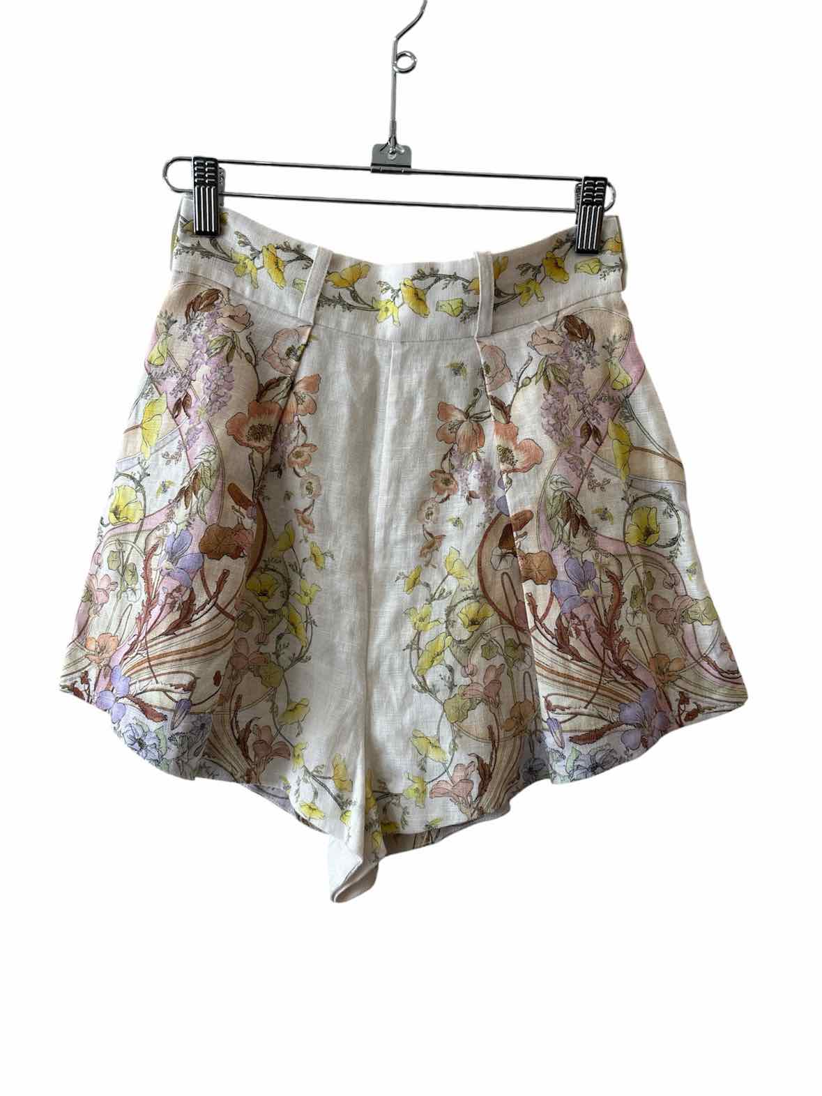 Zimmermann White Multi Size 0 Shorts