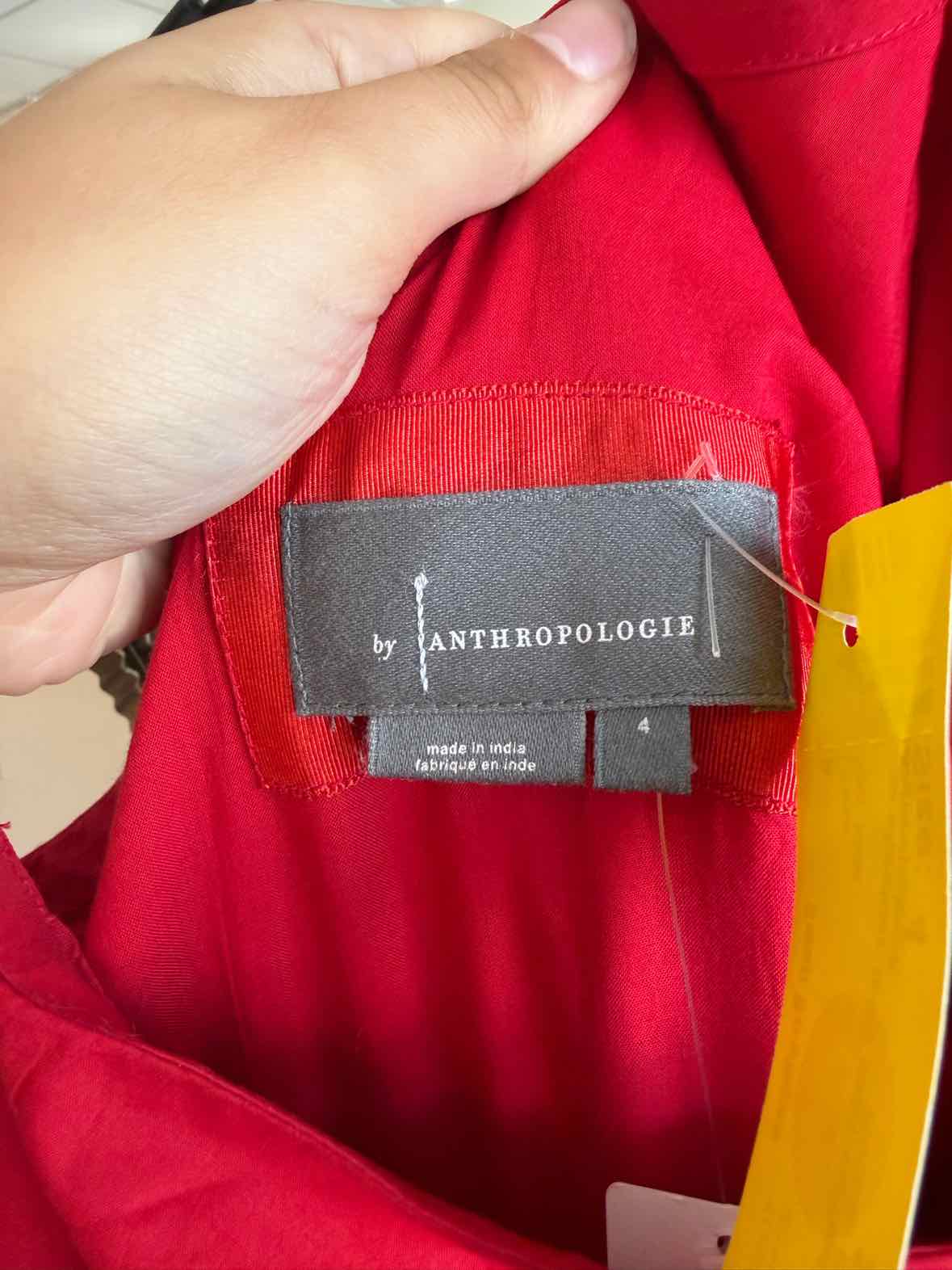 Anthropologie Red Size 4 Dress