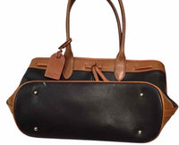 Dooney & Bourke Saffiiano leather bag black and brown Handbag