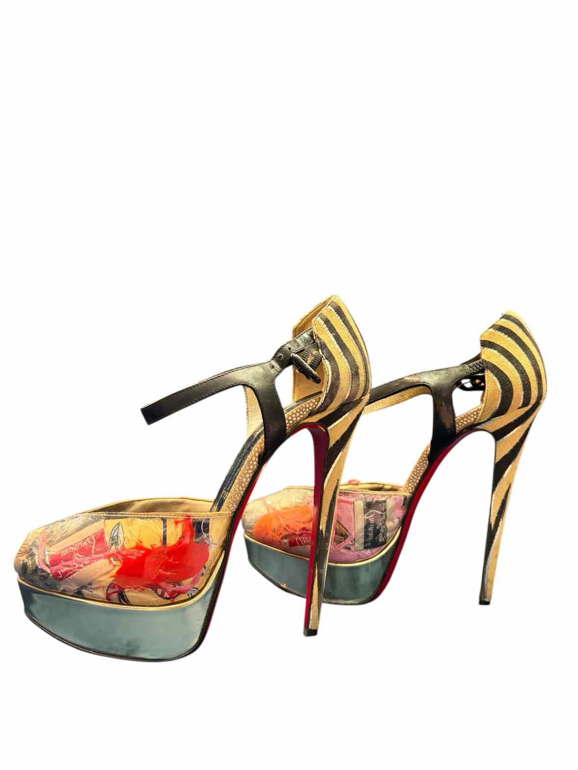 Christian Louboutin Gold Multi Size 36.5 Shoes