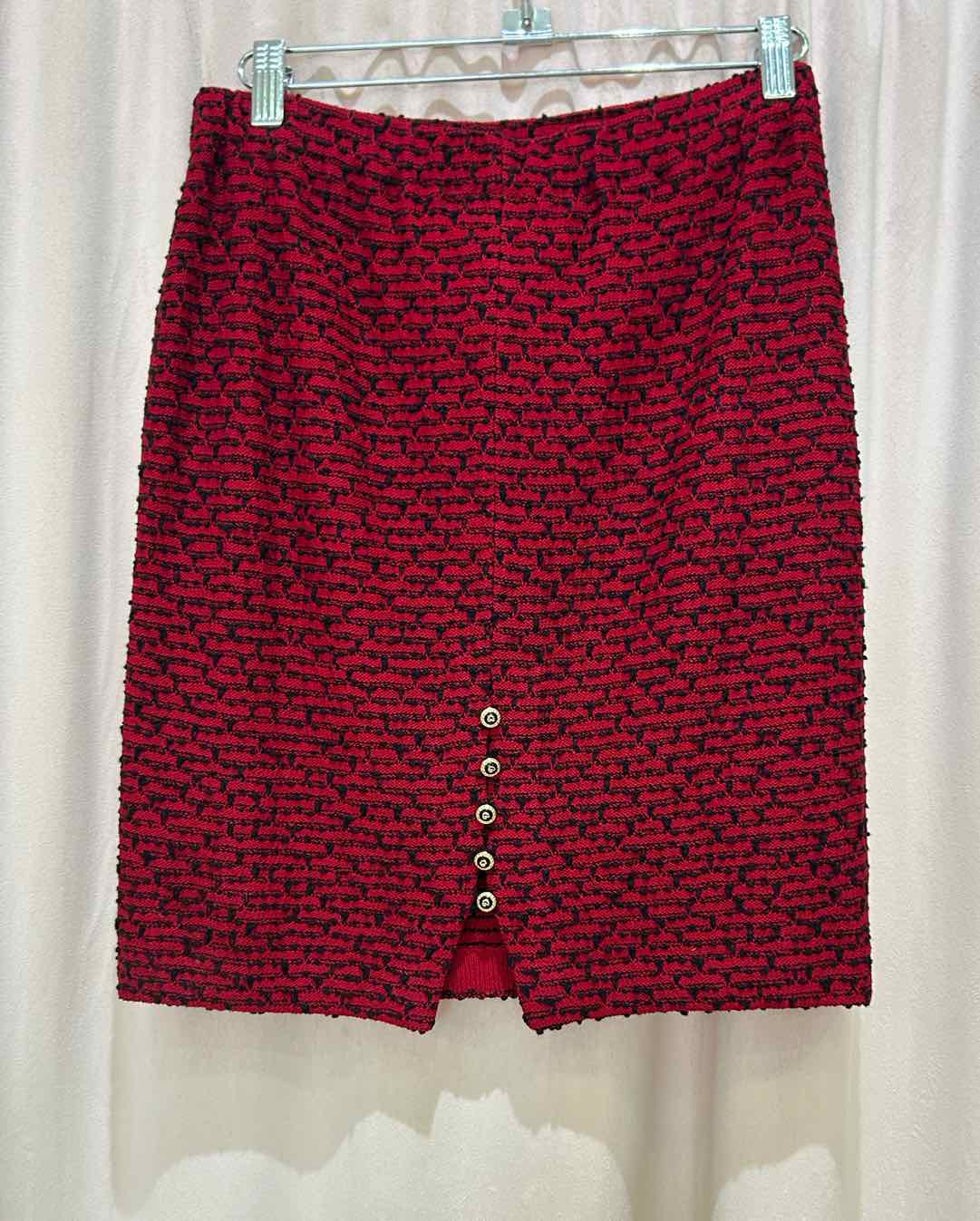 st john black and red Size 2 Skirt