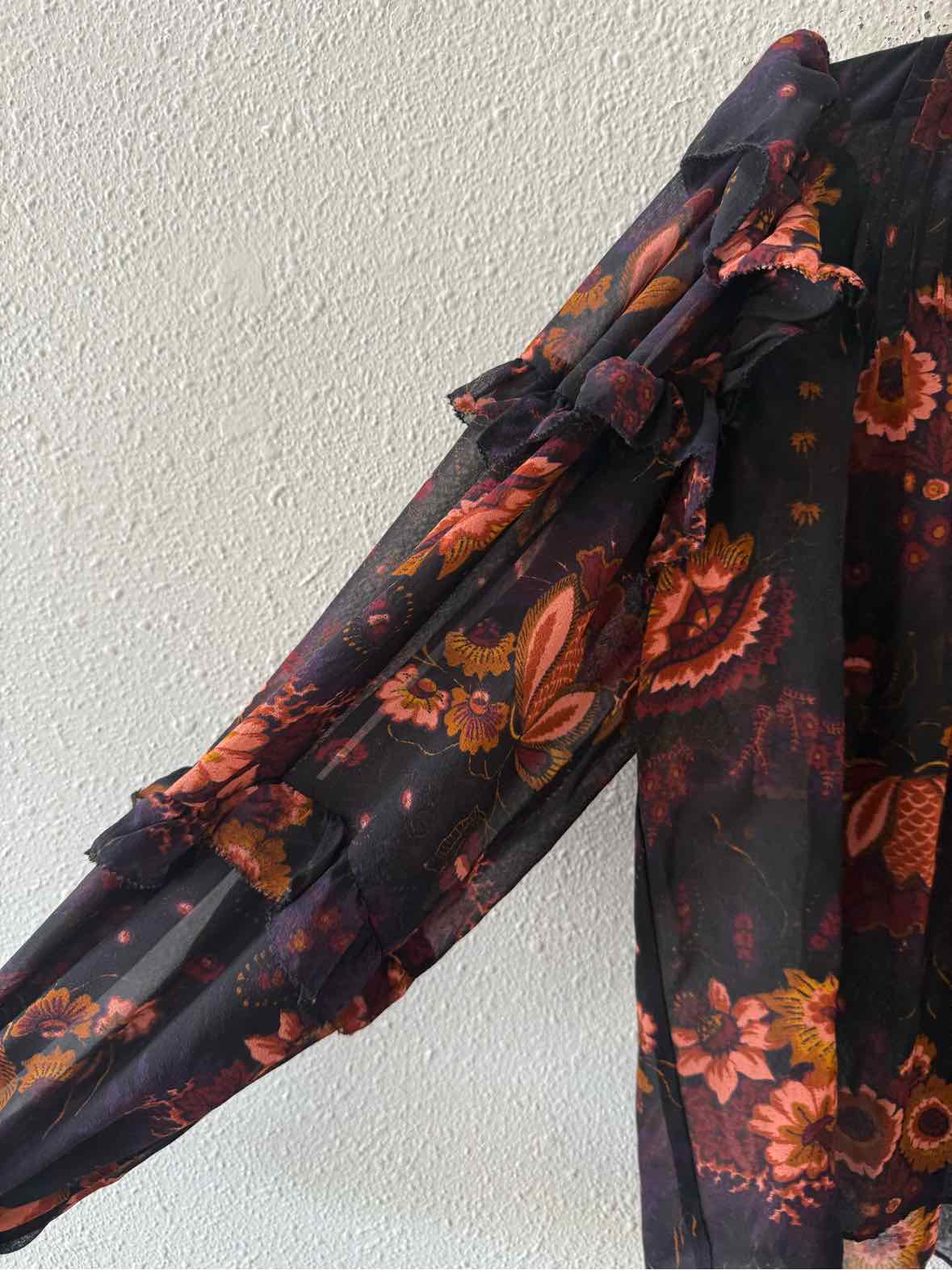 ULLA JOHNSON Black Multi Size 2 Shirt