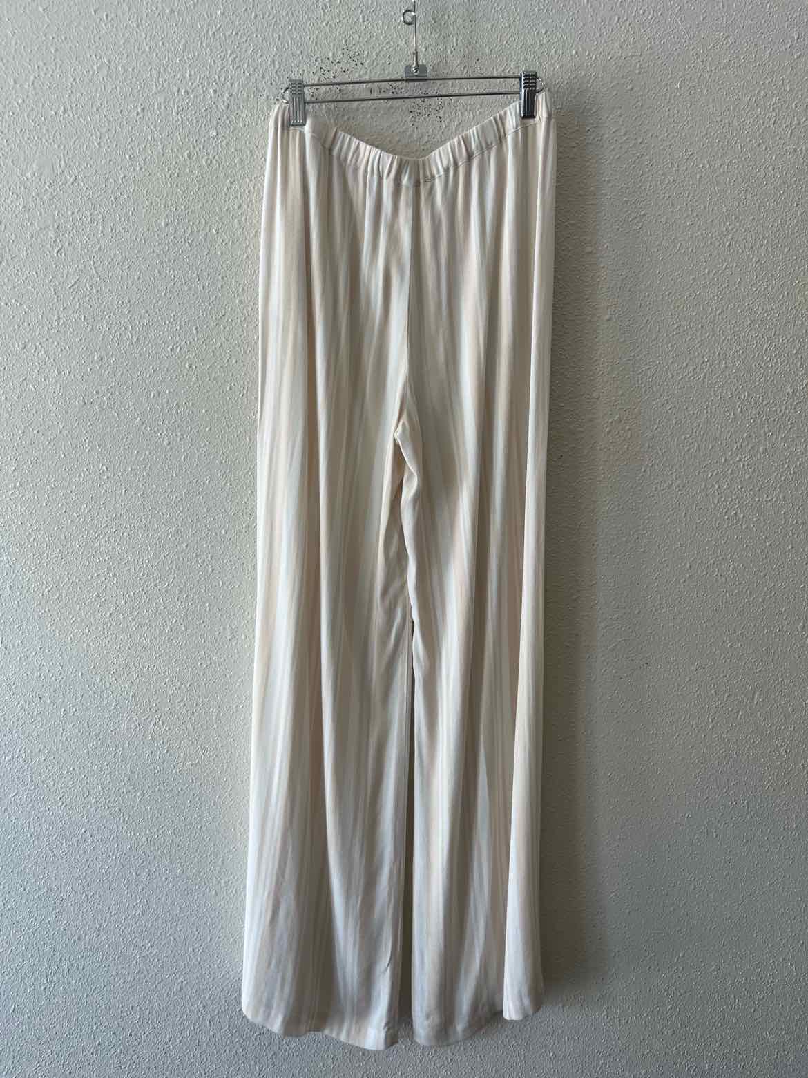 Ella Moss Cream and White Size M Pants