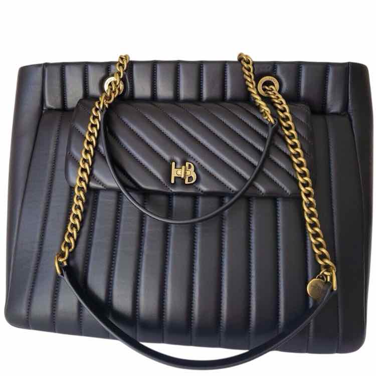 henri bendel Tote Black Handbag
