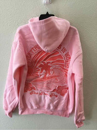 Pink Palm Puff Pink Size M Sweatshirt