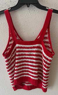 Freshman 1996 Red and white Size L Tank Top