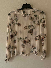 Paige Cream Multi Size XS Shirt