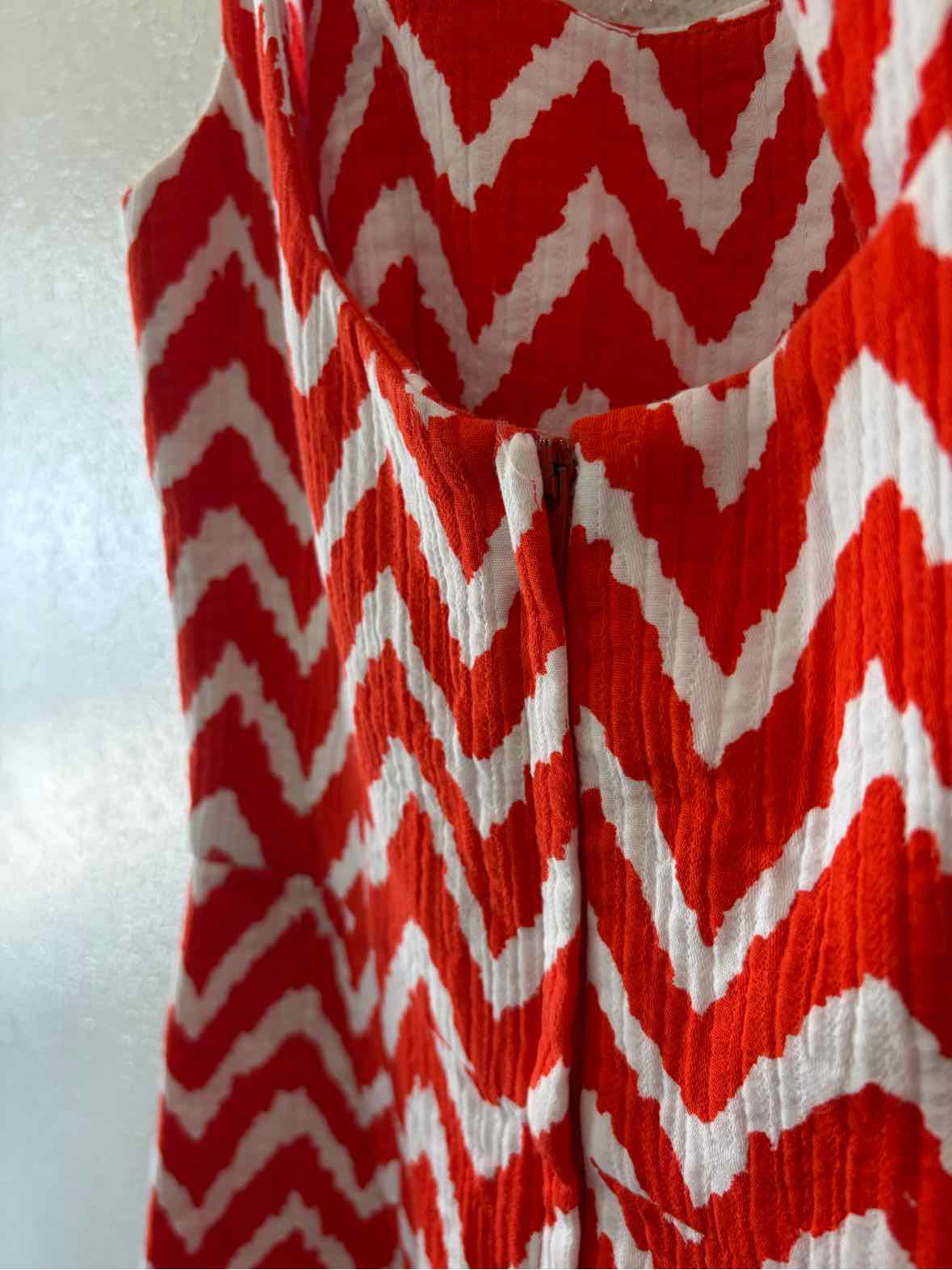 Milly White and Orange Size 2 Dress