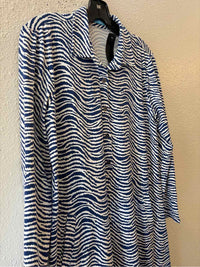 J. McLaughlin Navy and White Size L Dress