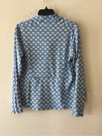 Sigrid Olsen Blue and White Size L Shirt