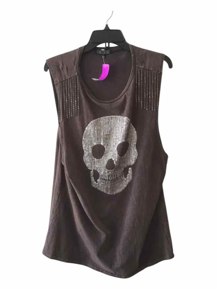 Love Culture dark brown multi Size L Tank Top