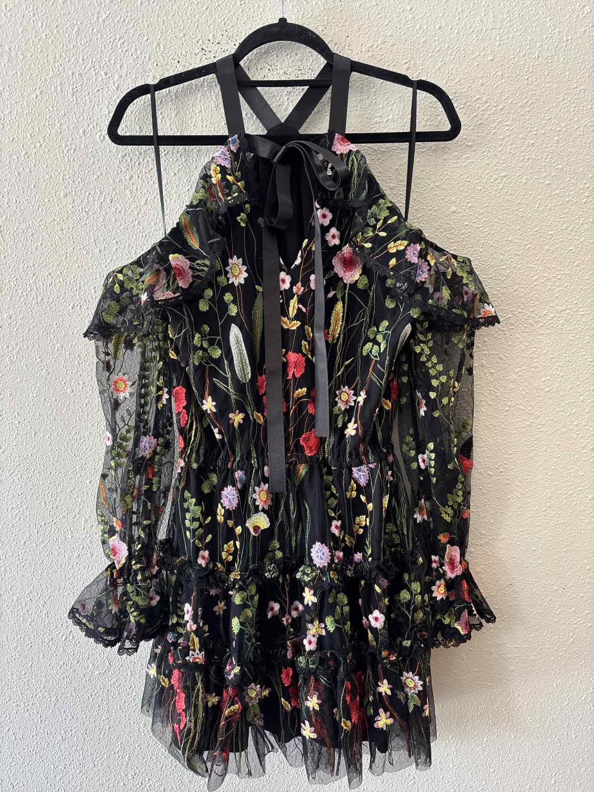 Alexis Black Multi Size M Dress