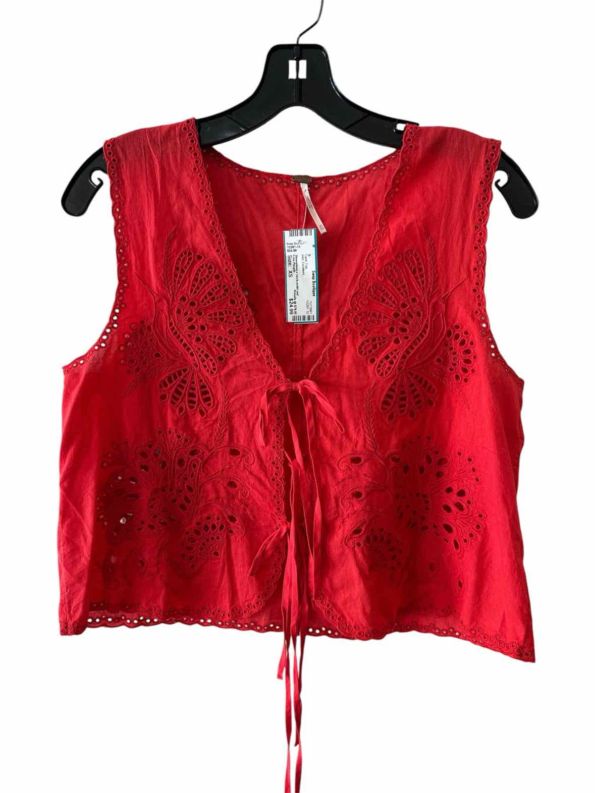 Free People Red Size XS Tank Top