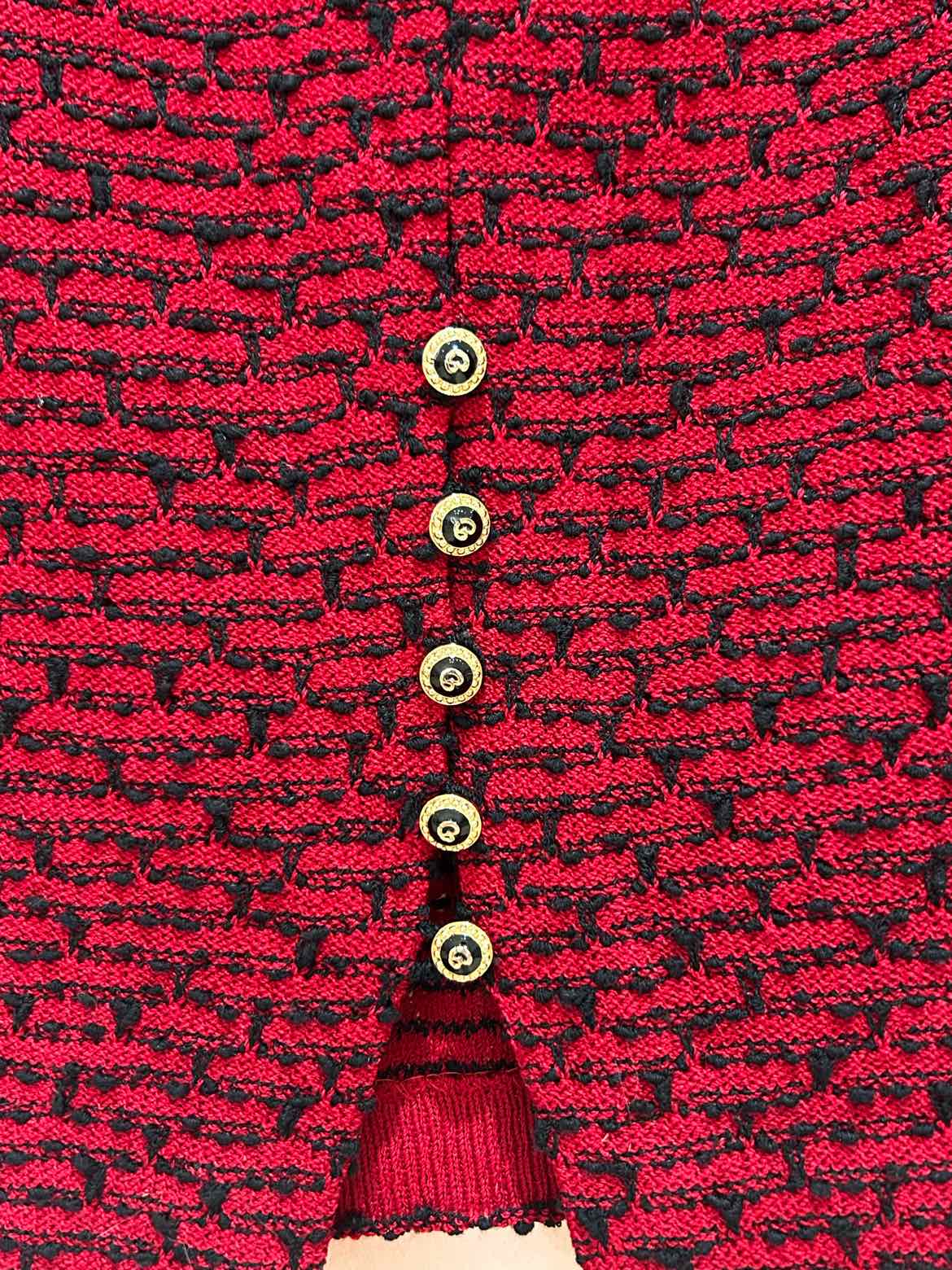 st john black and red Size 2 Skirt