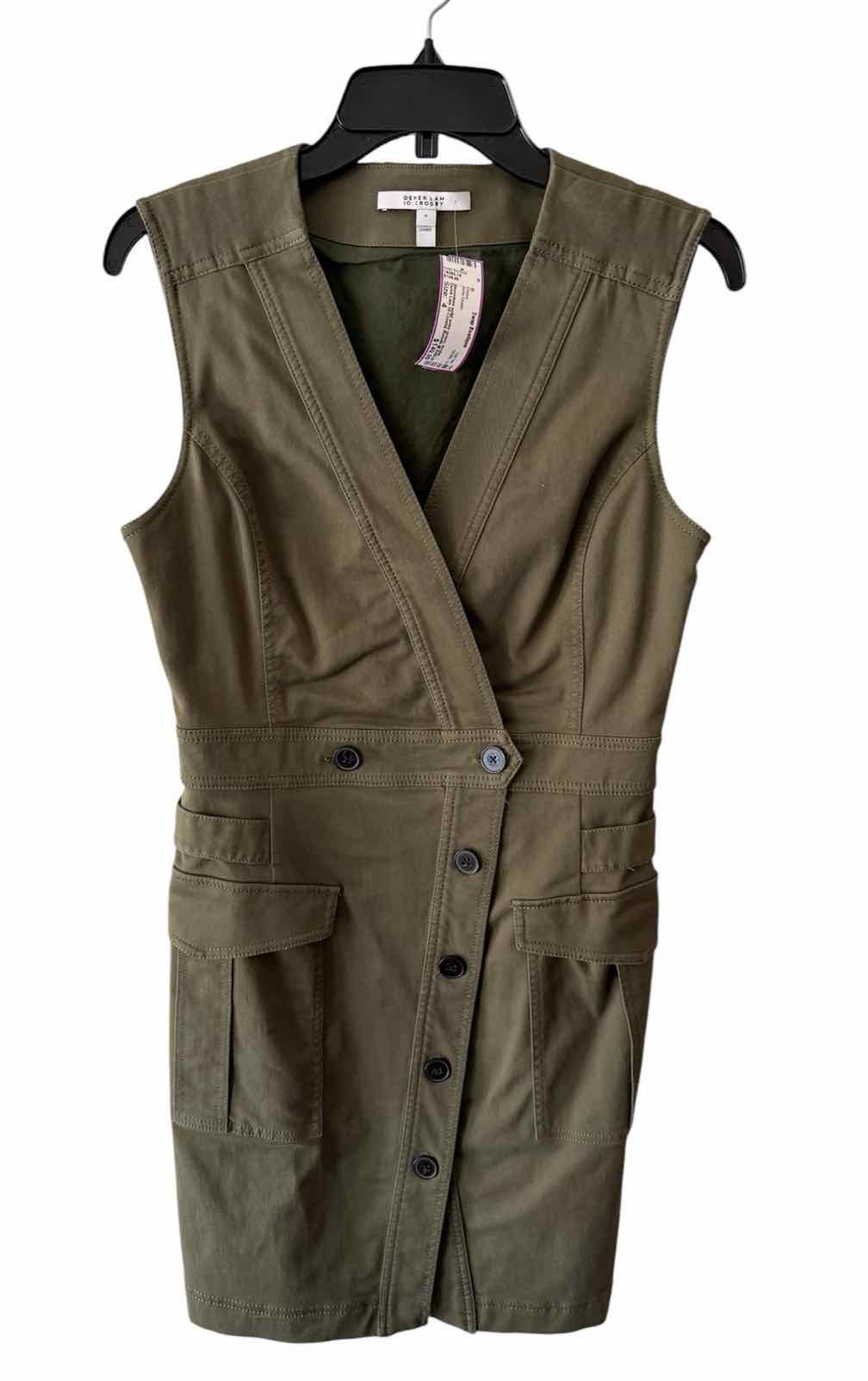 Derek Lam 10 Crosby Army Green Size 4 Dress