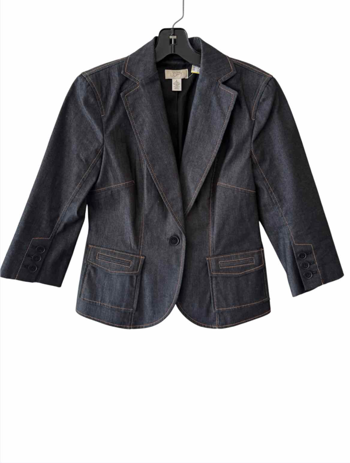 LOFT Dark Wash Size 2 Blazer