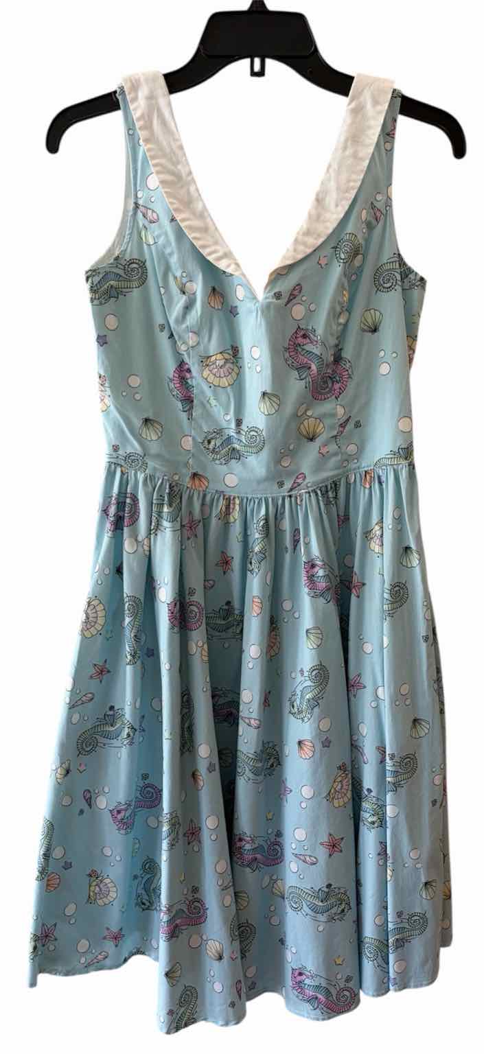 Hell Bunny Aqua Multi Size M Dress