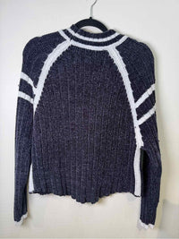John + Jenn Navy and White Size L Sweater