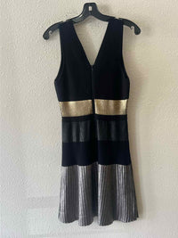 Parker Black Multi Size L Dress