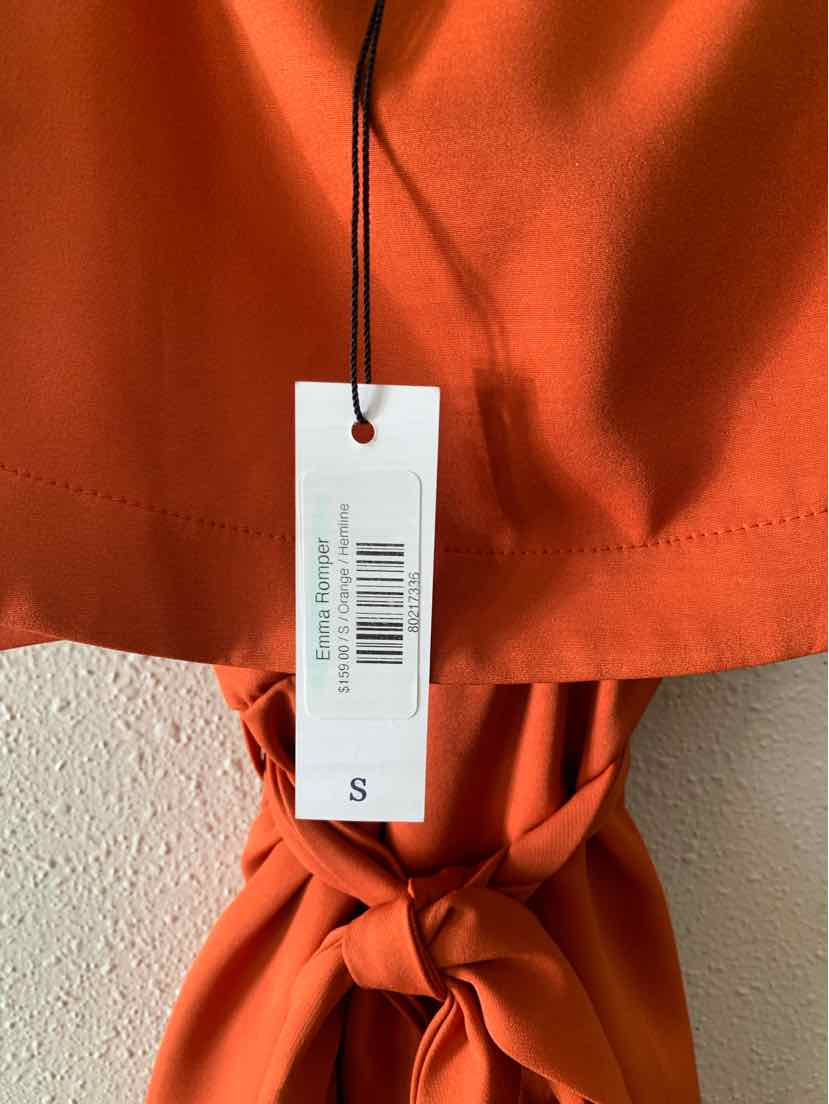 Hemline Rust Size S Romper