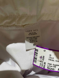 Love All White Size M Skirt