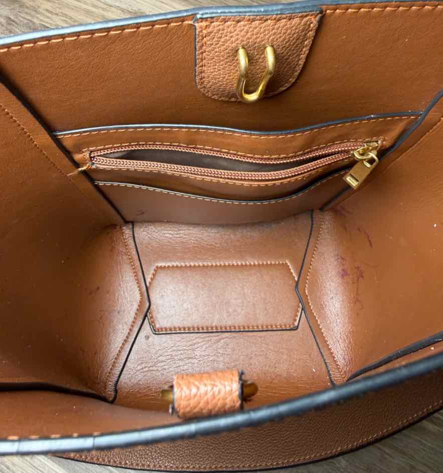 Bostanten Bucket Brown Handbag