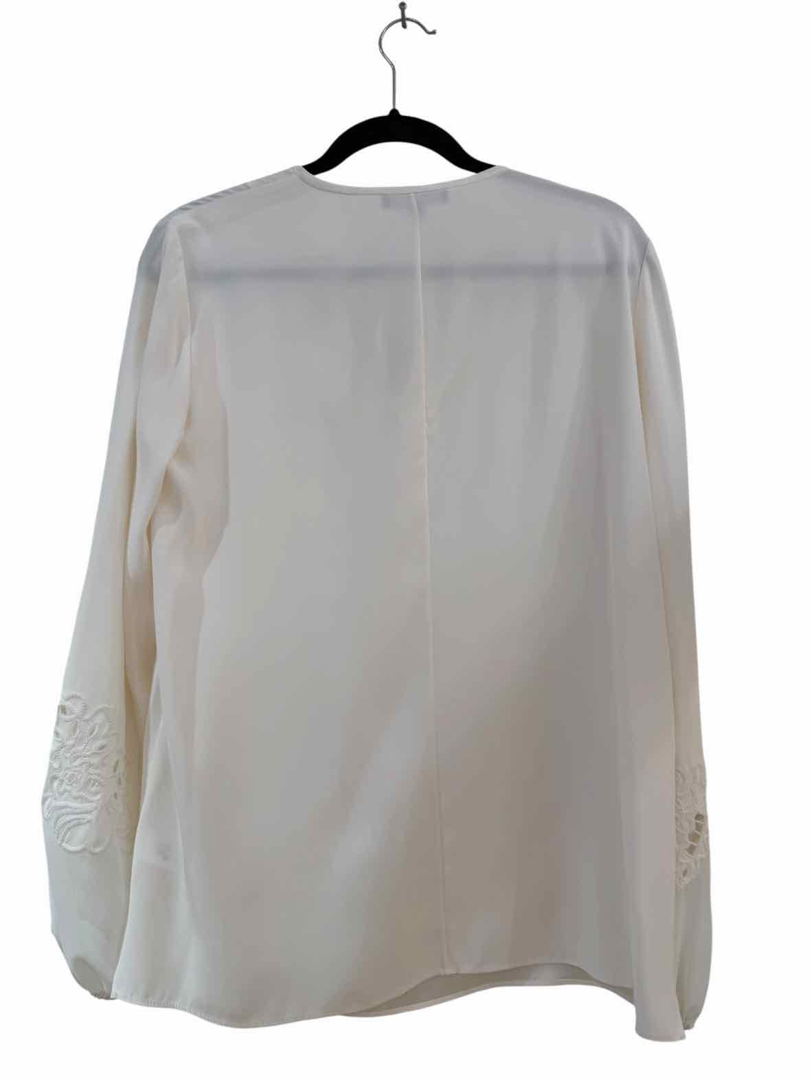 Lafayette 148 White Size M Shirt